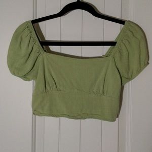 PacSun Spring Green Crop Top